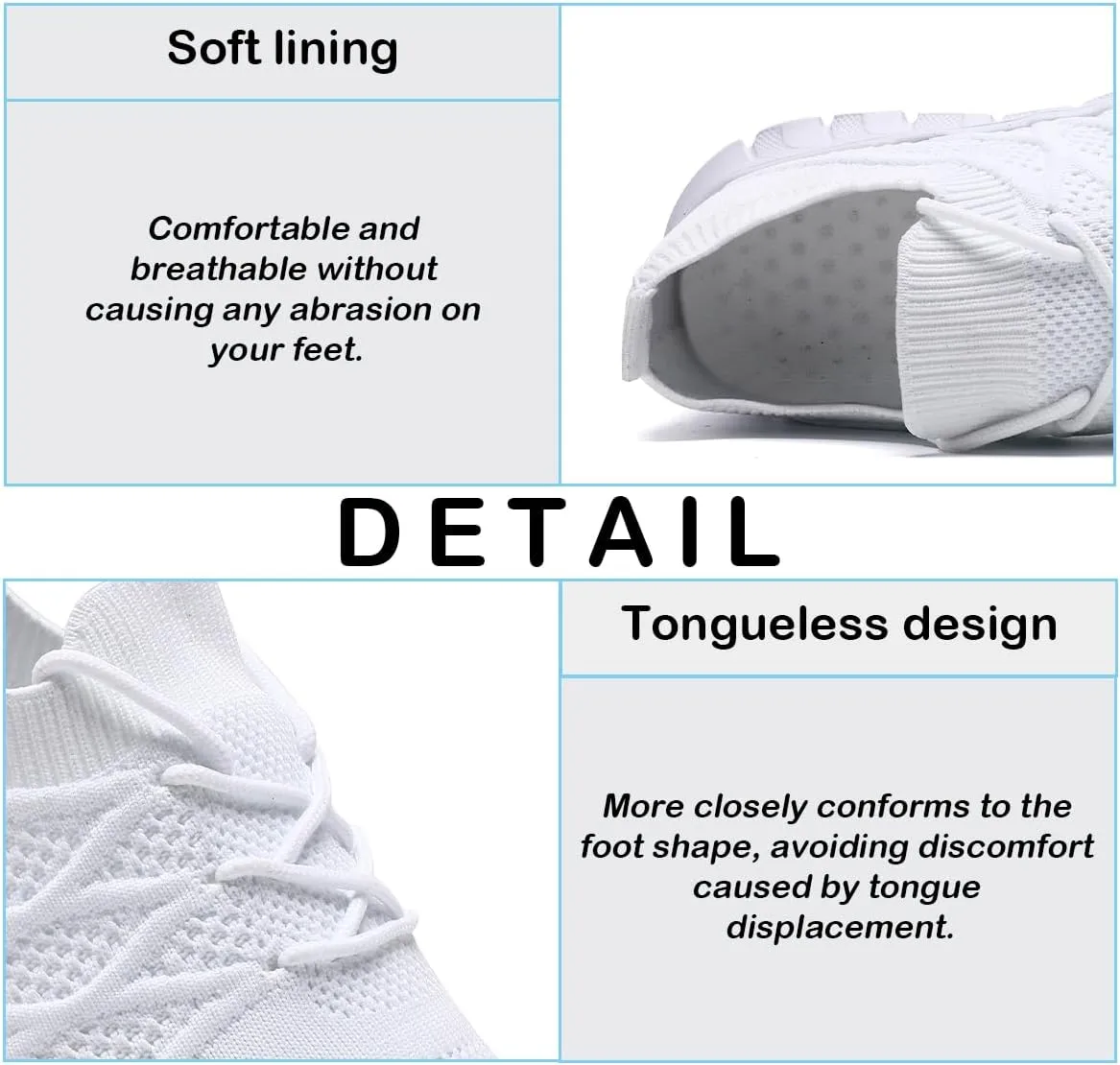 Womens Lightweight Road Running Shoes Slip On Walking Sneakers Suitable for Outdoor Sports Gym and Daily Wear All Day with Breathable Upper and Elastic Sole