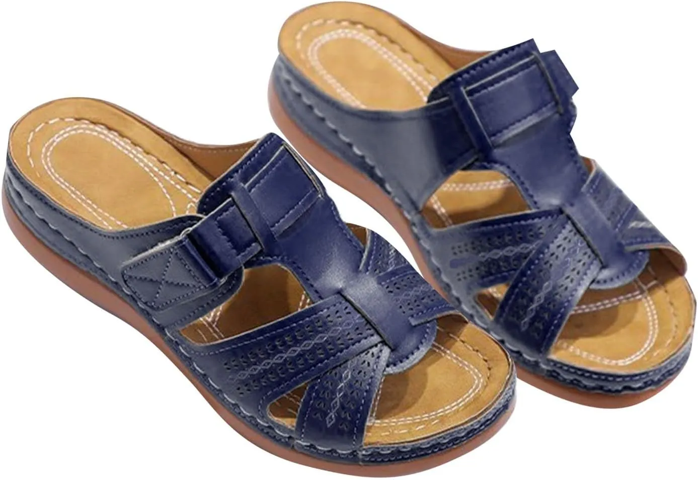 Womens Orthopedic Sandals with Arch Support Flip Flops Arch Support Comfortable Wedge Sandals Walking All Day Lightweight Orthopedic Sandals