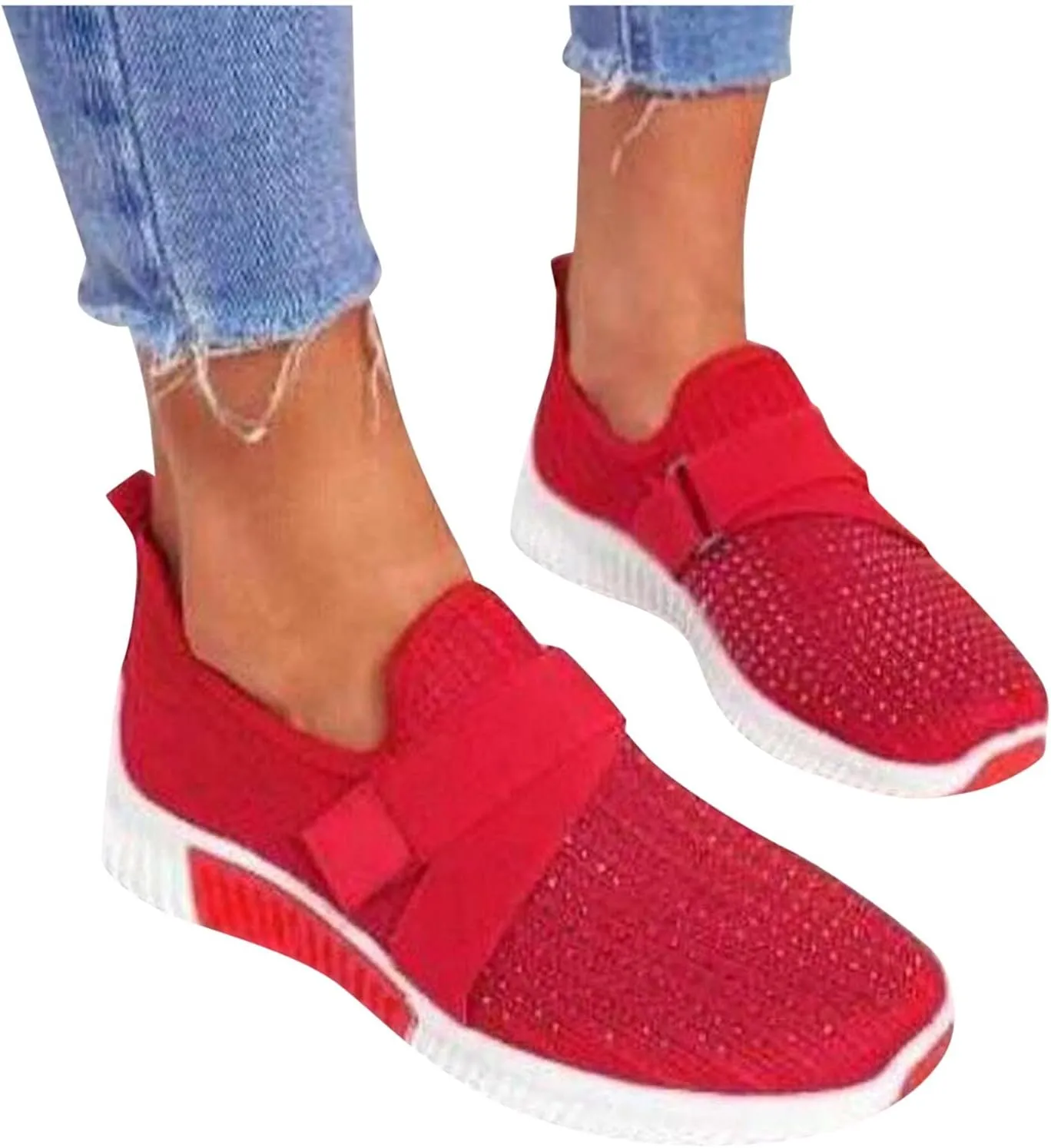 Women's Running Shoes All Black Pull On Sneakers Womens Black Womens Slip On Shoes with Arch Support Washable Womens High Top Sneakers Black Trendy Slip On Sneakers for Women 2023