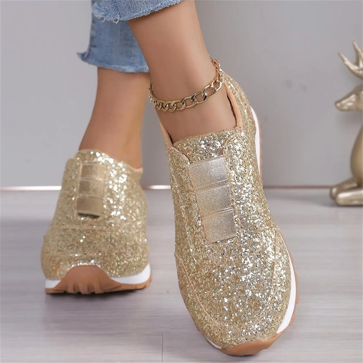 Womens Running Shoes Walking Men's Casual Dress Shoes Waterproof Sneakers Slip On Sneakers Walking Tennis Shoe Platform Tennis Shoe Cross Trainer Shoe