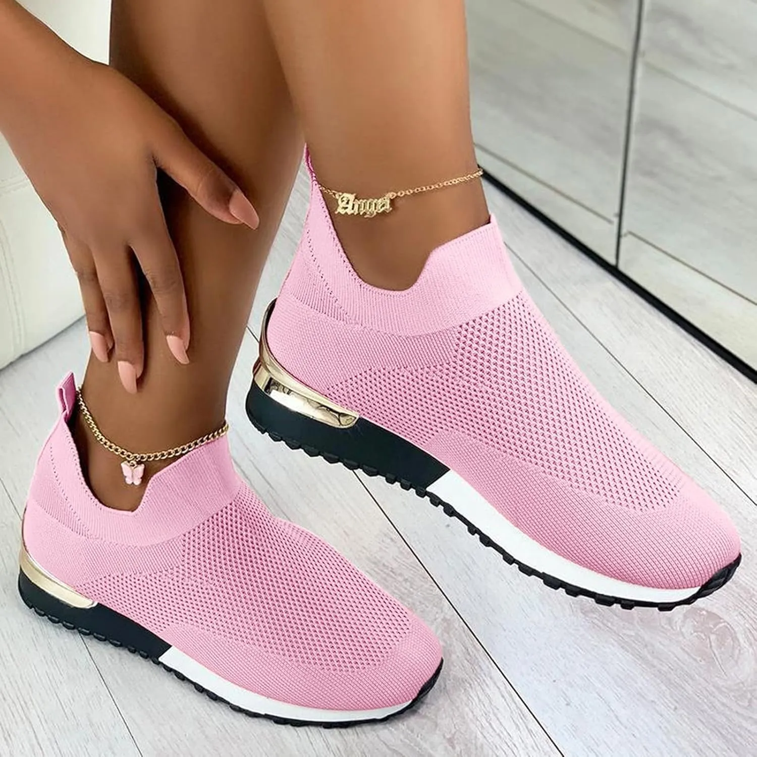 Womens Running Shoes Zapatos OrtopéDicos para Mujer Con Pie Plano Black Wedge Sneakers for Women Dressy Womens Tennis Shoes 7.5 Slip On Women's Slip On Shoes Size 7 Wide
