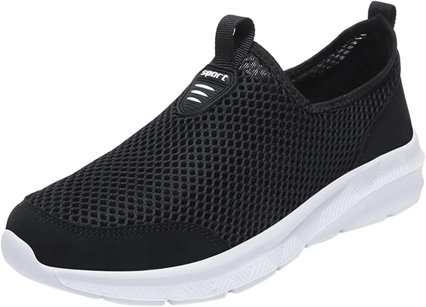 Women's Slip On Sneakers Lightweight Breathable Running Shoes for Men Lether Dressy Casual Shoes Men's Fashion Sneakers White Tennis Shoe Loafers Shoe