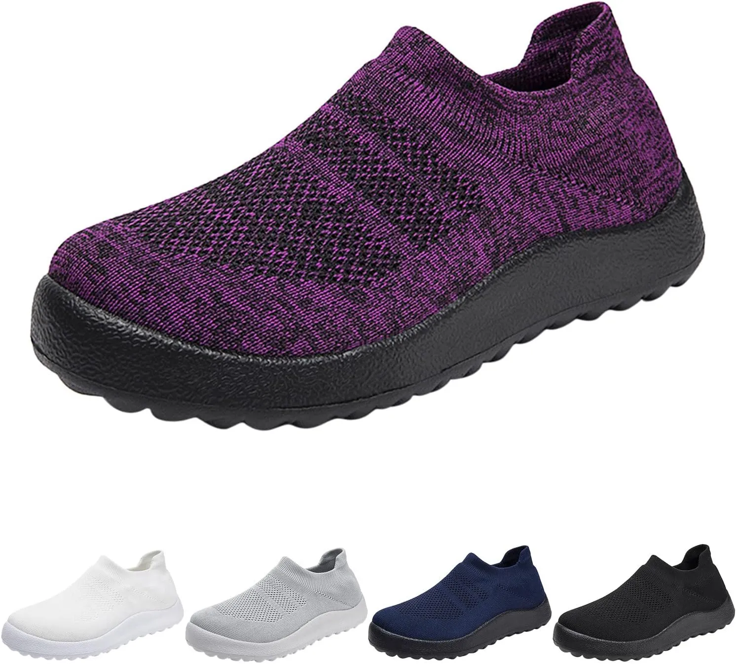 Womens Slip On Sneakers Women Walking Tennis Shoes Walking Shoes Women Cute Woman Shoes Casual Waterproof Sneakers Slip On Tennis Shoe Loafers Shoe