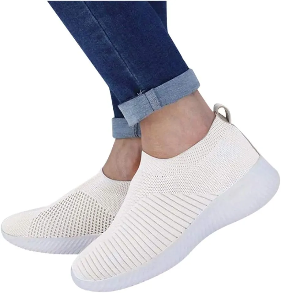 Womens Slip On Sneakers Women Walking Tennis Shoes Womens Tennis Shoes Dressy Women Casual Shoes Walking Sneakers Steel Toe Tennis Shoe Cross Trainer Shoe