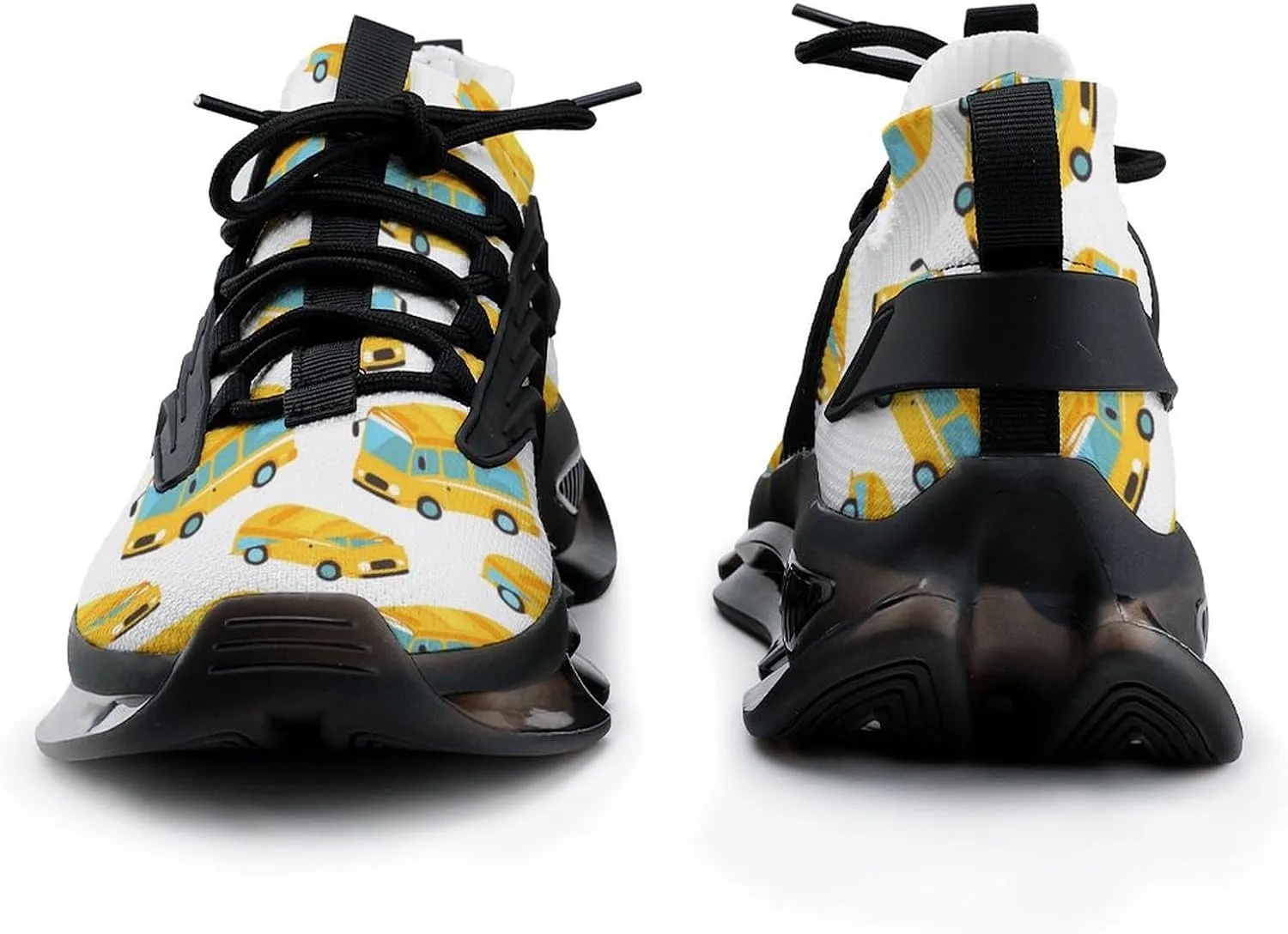 Yellow School Bus Men's Running Shoes Lightweight Walking Shoe Breathable Sneaker
